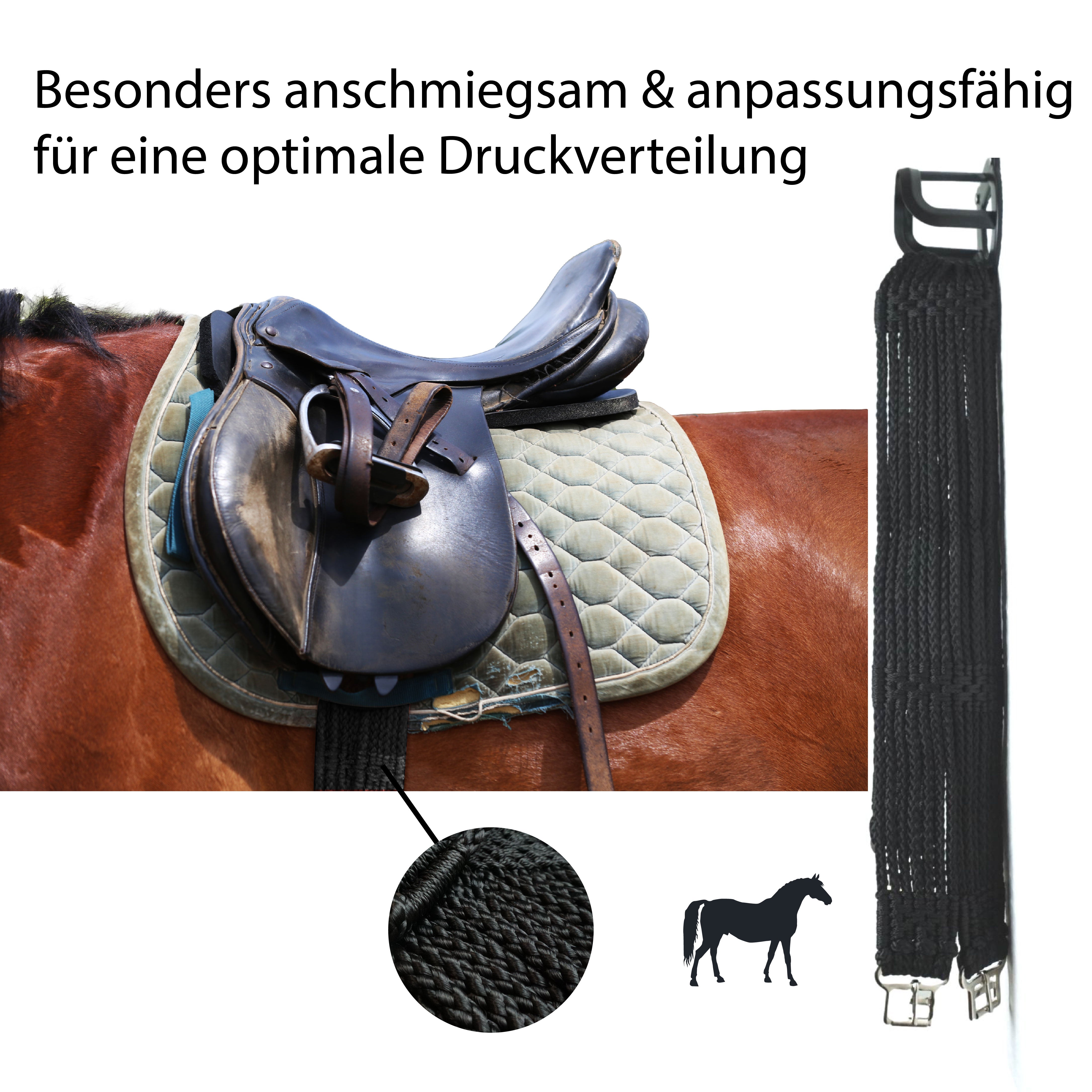 Schnurengurt - Sattelgurt für optimale Druckverteilung